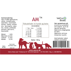 AM pulver 130 gr - hund og kat