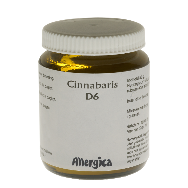 Cinnabaris D6, pulver