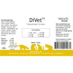 DiVet pulver 130 gr. - kat