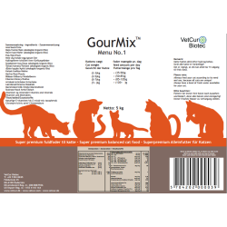 GourMix til kat Menu No. 1 5 kg