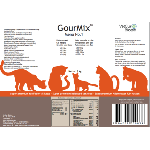 GourMix til kat Menu No. 1 5 kg