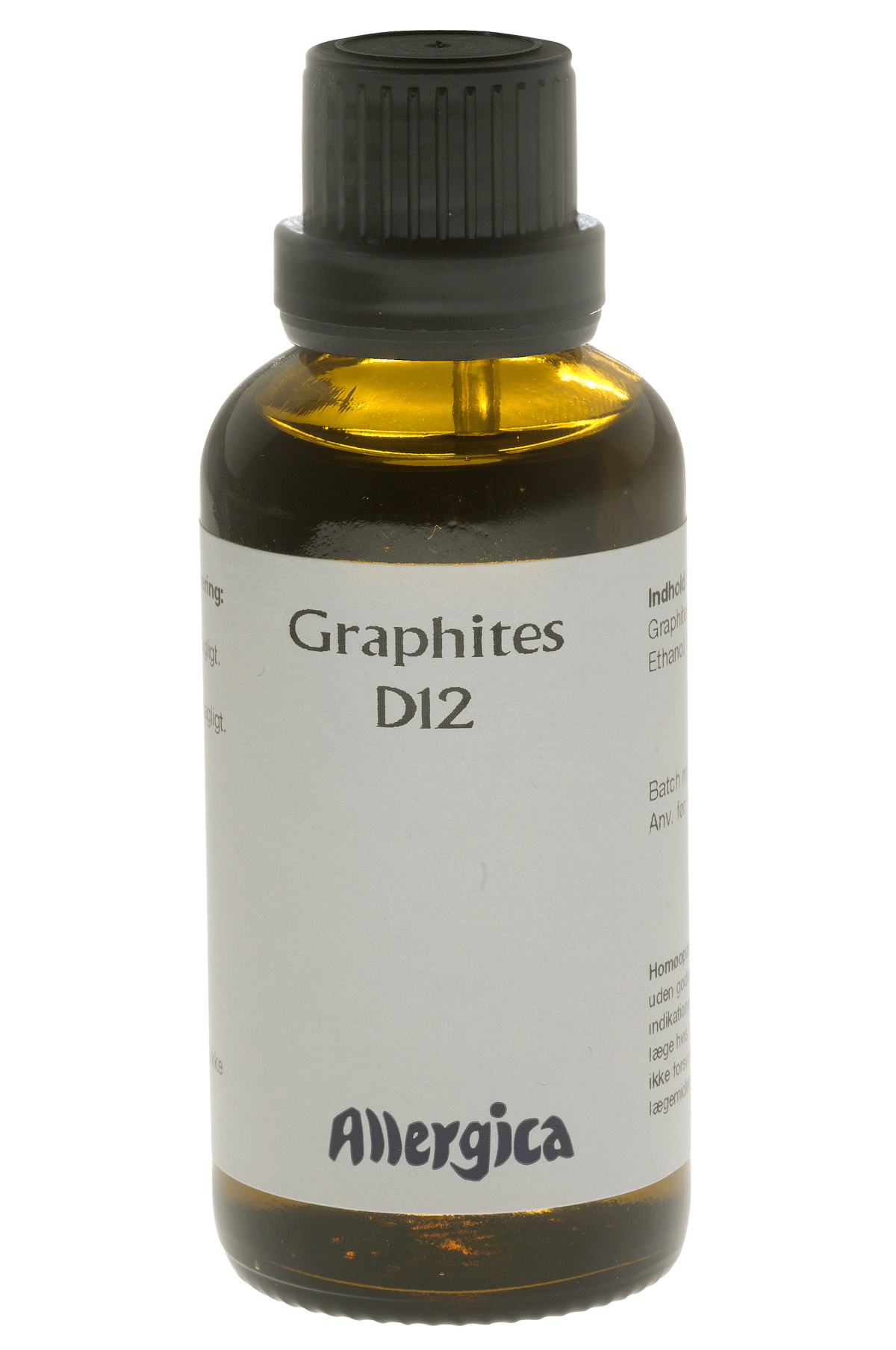 Graphites D12, dråber Allergicas midler Kastanjegaarden