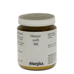 Hepar sulf. D6, pulver