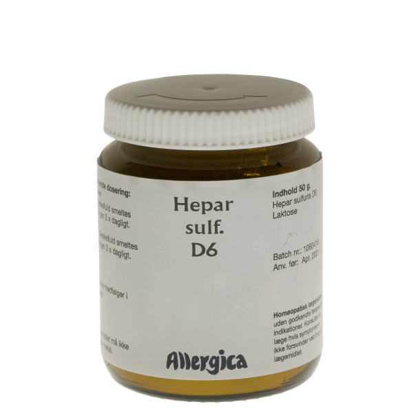 Hepar sulf. D6, pulver