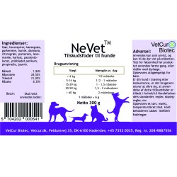 NeVet Pulver 300 gr - hund