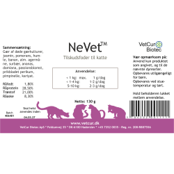 NeVet pulver 130 gr. - katte