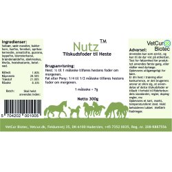 Nutz Pulver 300 gr. - hest