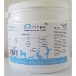 Omega pulver 300 gr - hund