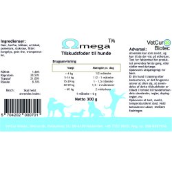 Omega pulver 300 gr - hund