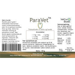 ParaVet pulver 130 gr. - hund og kat